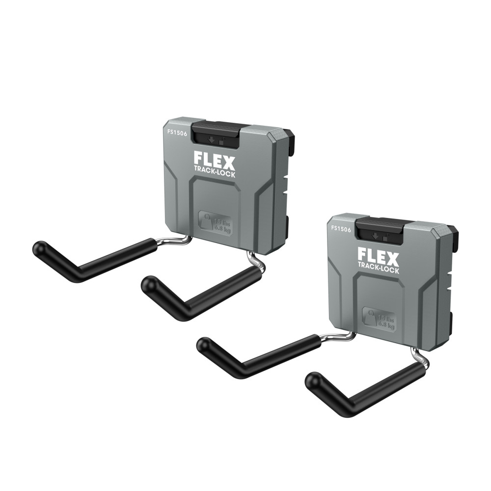 FLEX TRACK LOCK Dual Straight Hook 2 Pieces FS1506-2 - Acme Tools