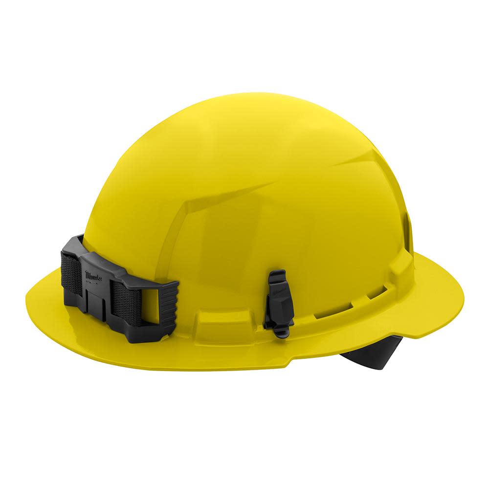 

Milwaukee Yellow Full Brim Hard Hat with 4pt Ratcheting Suspension Type 1 Class E