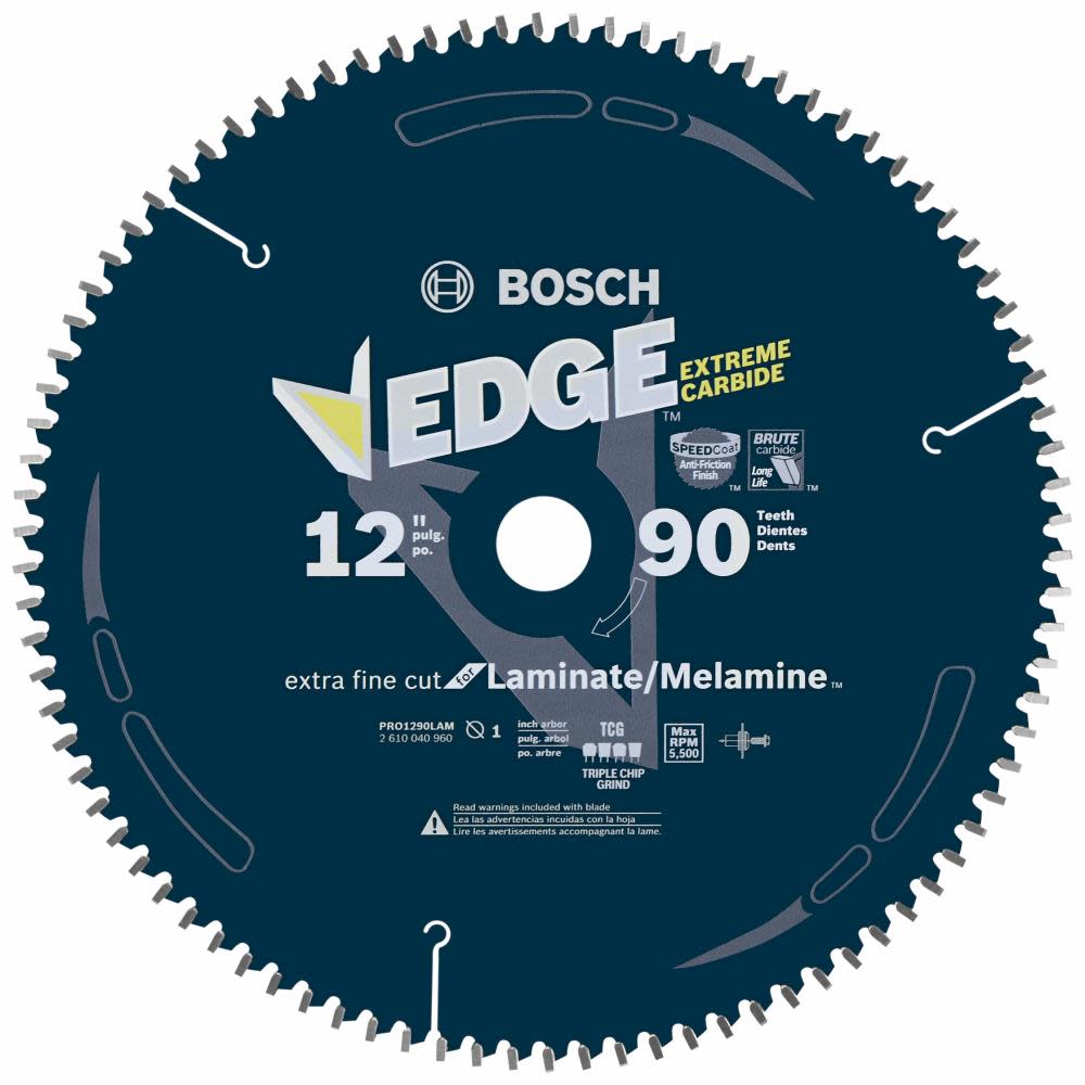 

Bosch 12 In. 90 Tooth Edge Circular Saw Blade for Laminate