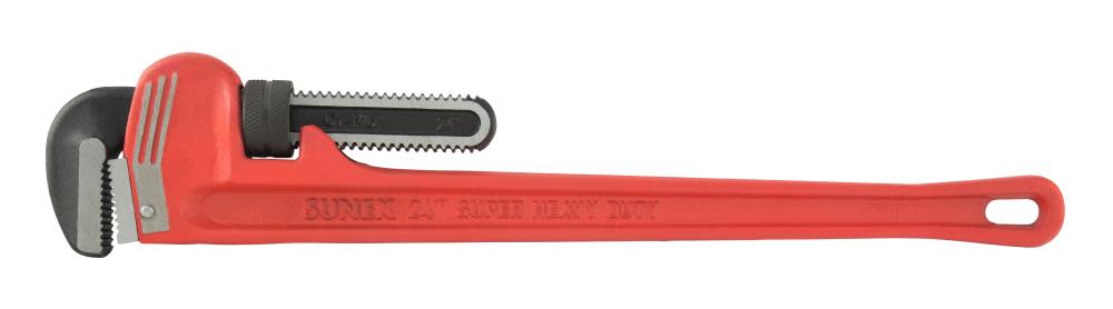 

Sunex 24 In. Aluminum Super Heavy Duty Pipe Wrench Phosphates Jaws