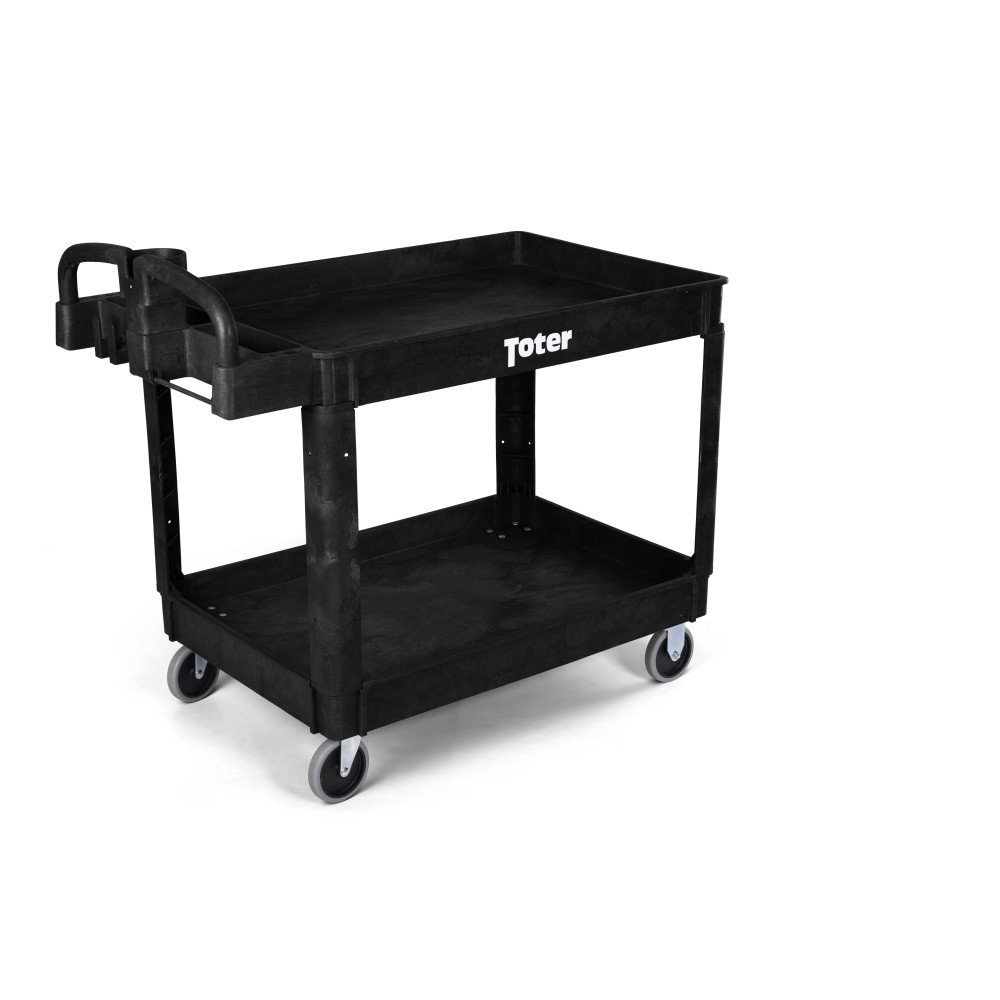 

Toter Material Handling Utility Cart with Lipped Top and Ergo Handle