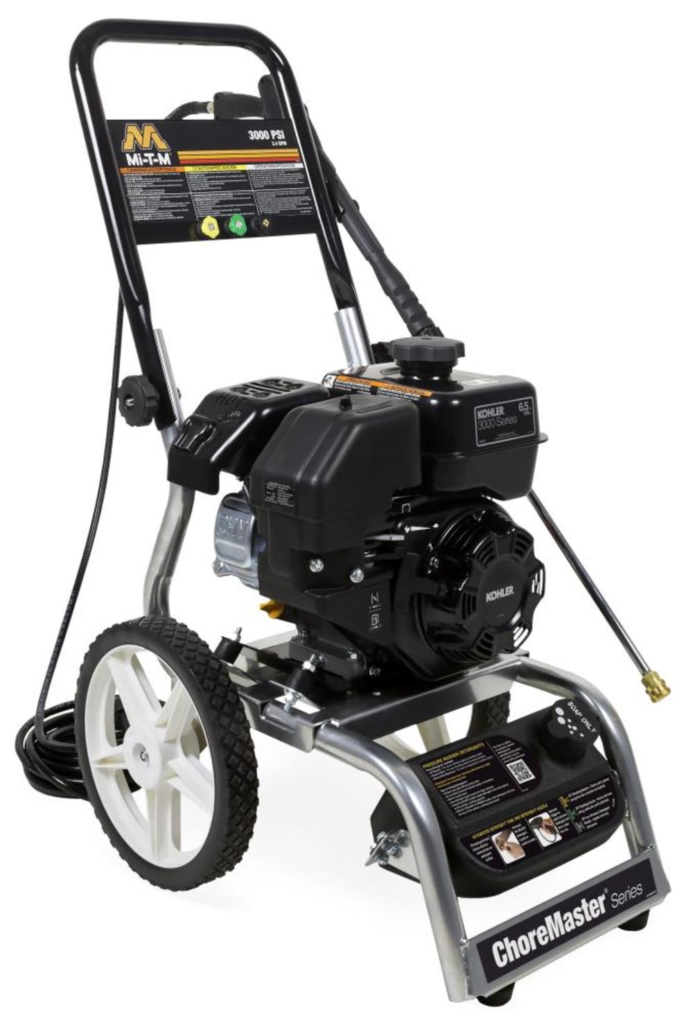 

Mi T M Pressure Washer 3000 PSI 2.3 gpm 196cc Kohler SH265 OHV