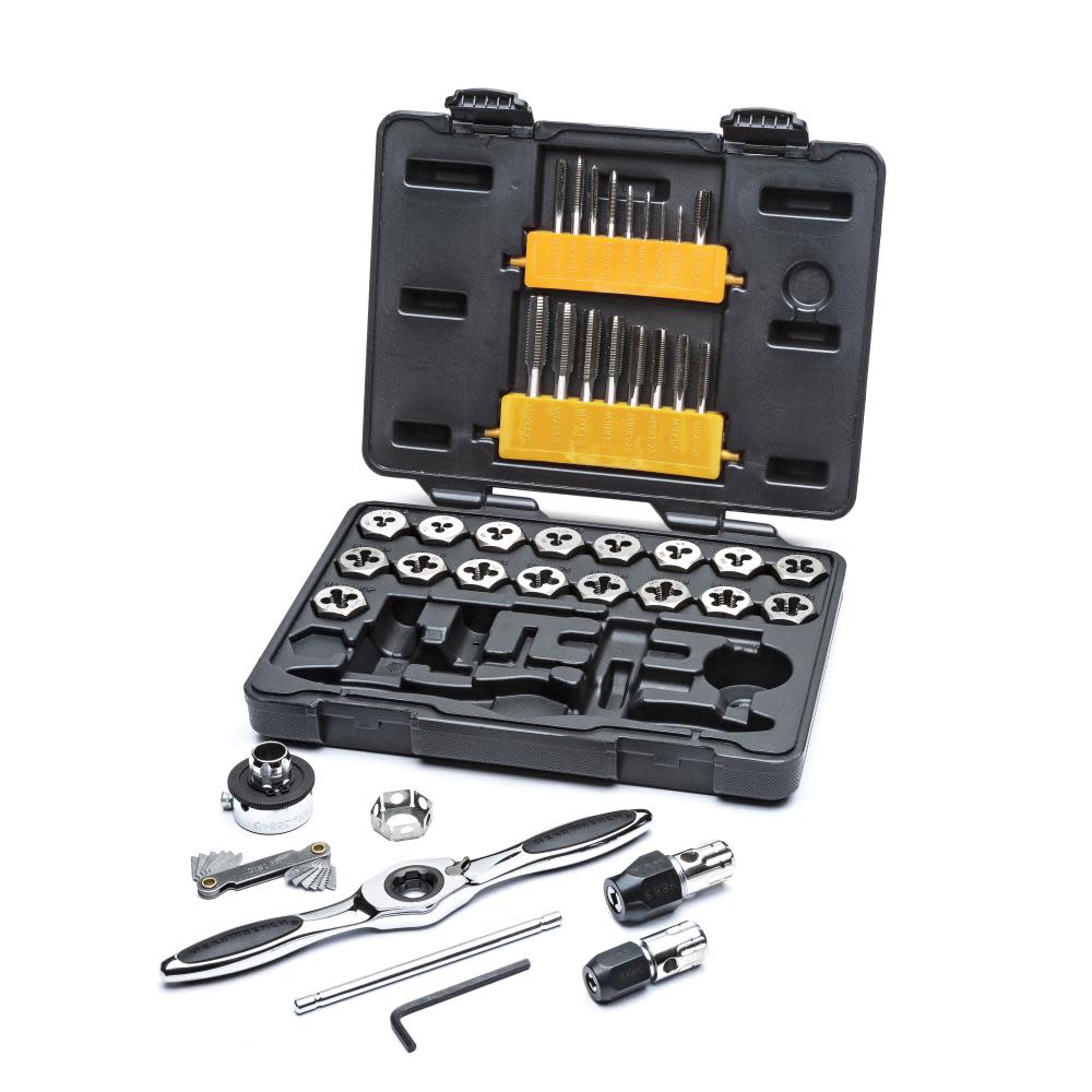 42 Piece Metric Ratcheting Tap and Die Set