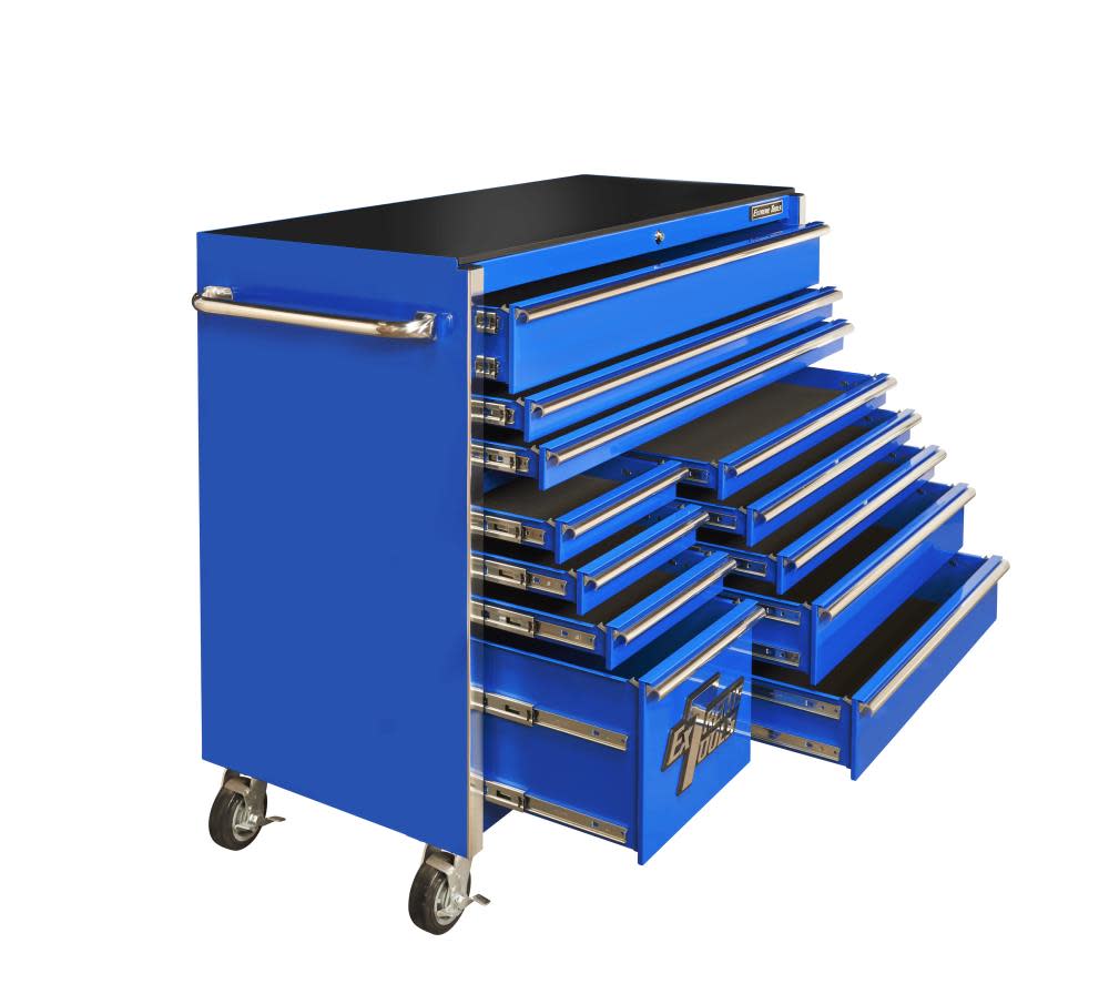

Extreme Tools 55 In. 12-Drawer Roller Cabinet - Blue