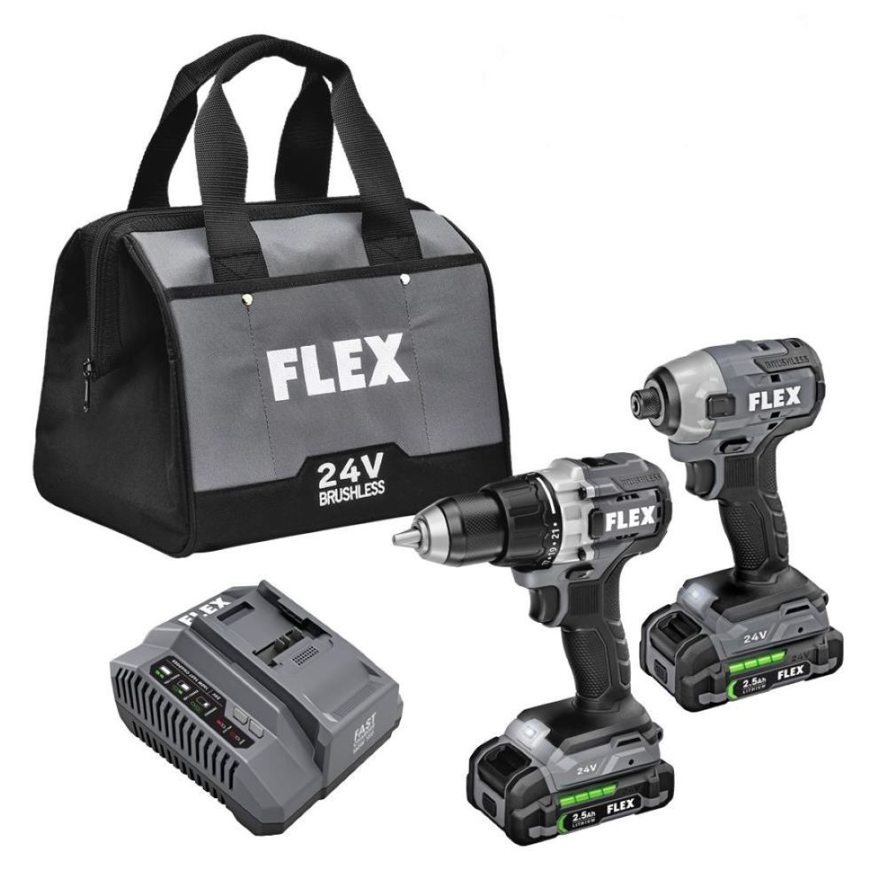 

FLEX 24V Drill Driver and 1/4" Impact Driver Kit