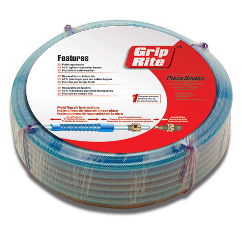 

Grip Rite 1/4" X 50' air hose with couplers