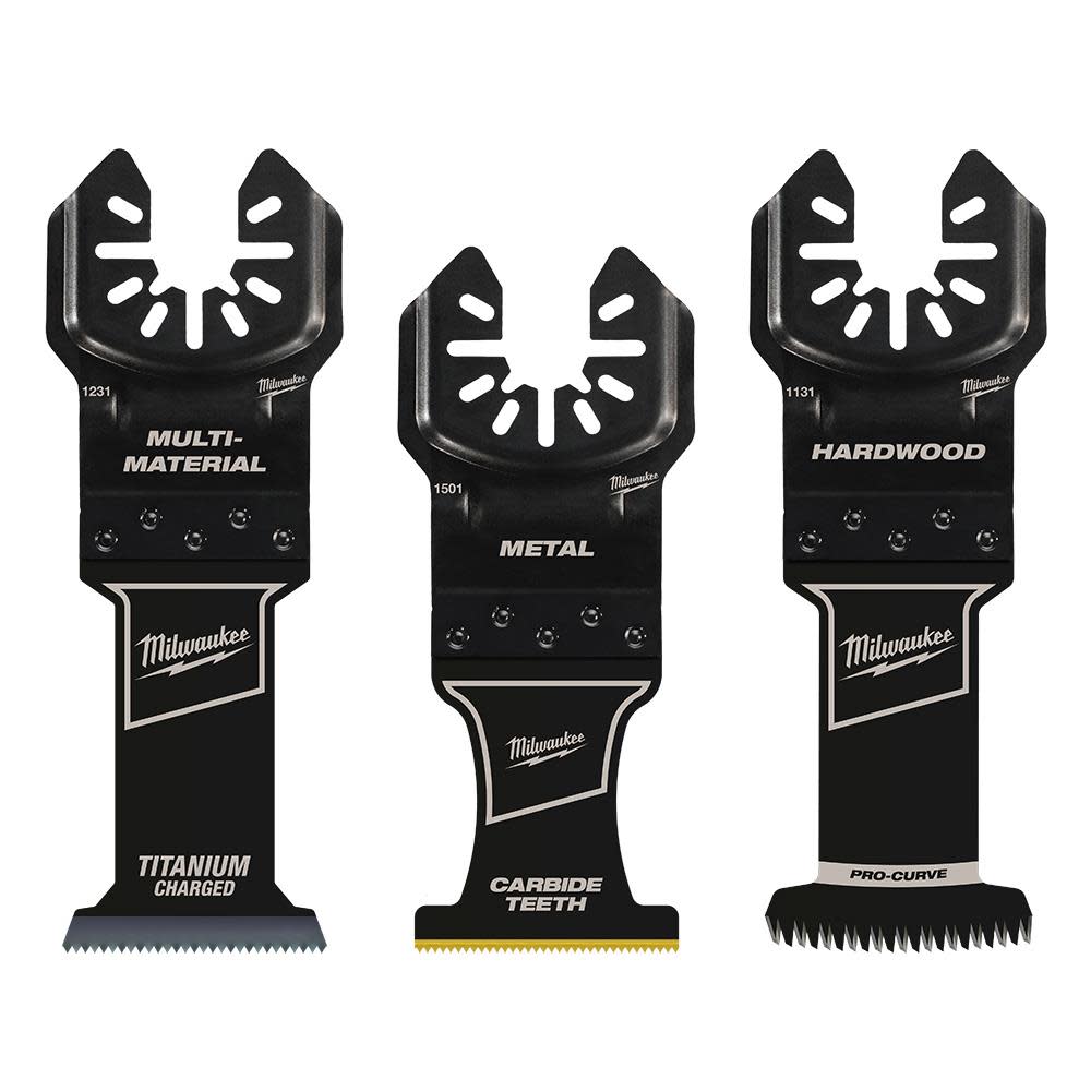 Milwaukee OPEN-LOK 3PC ALL PURPOSE MULTI-TOOL BLADE VARIETY PACK