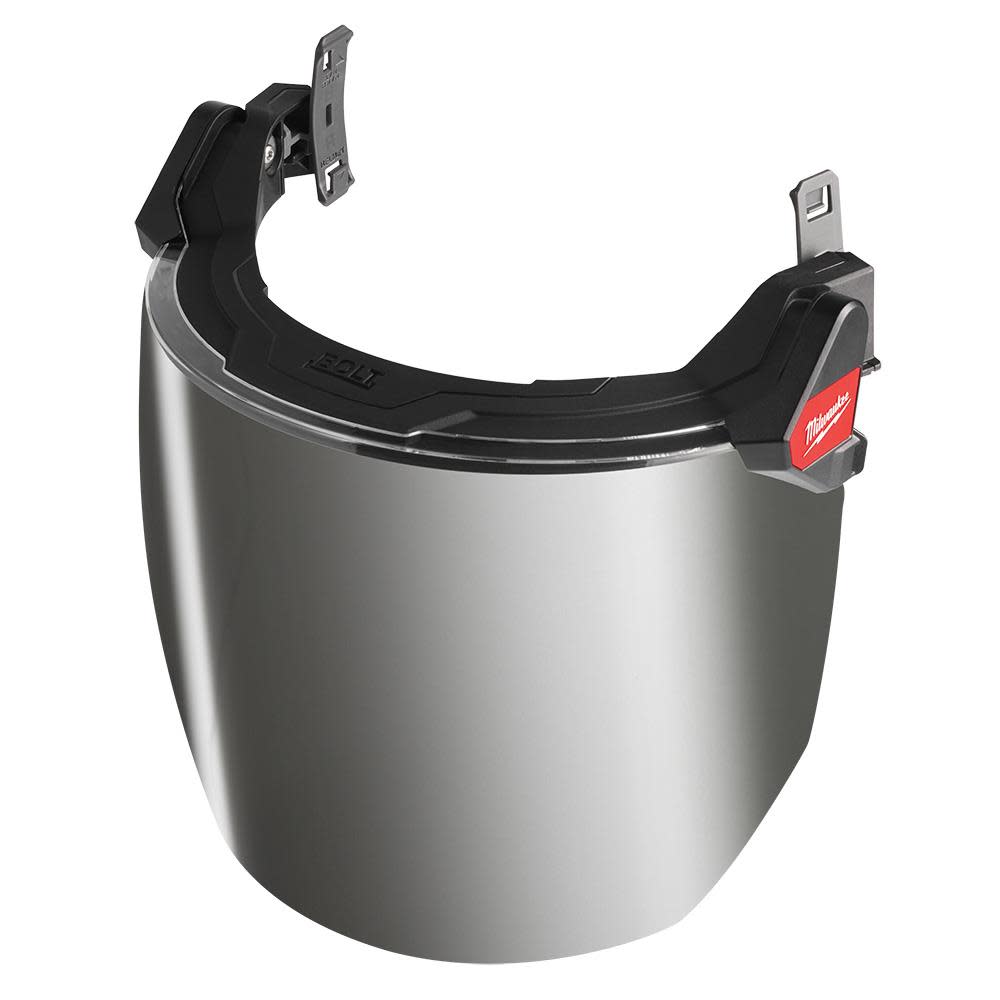 Milwaukee BOLT Full Face Shield-Mirrored Dual Coat Lens (Compatible with BOLT Safety Helmets & BOLT Hard Hats)