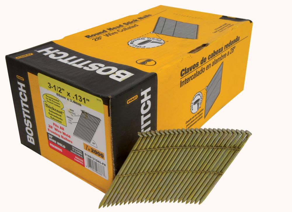 

Bostitch 3-1/2 In. x .131 Galvanized Offset Round Head Wire Weld Framing Nail