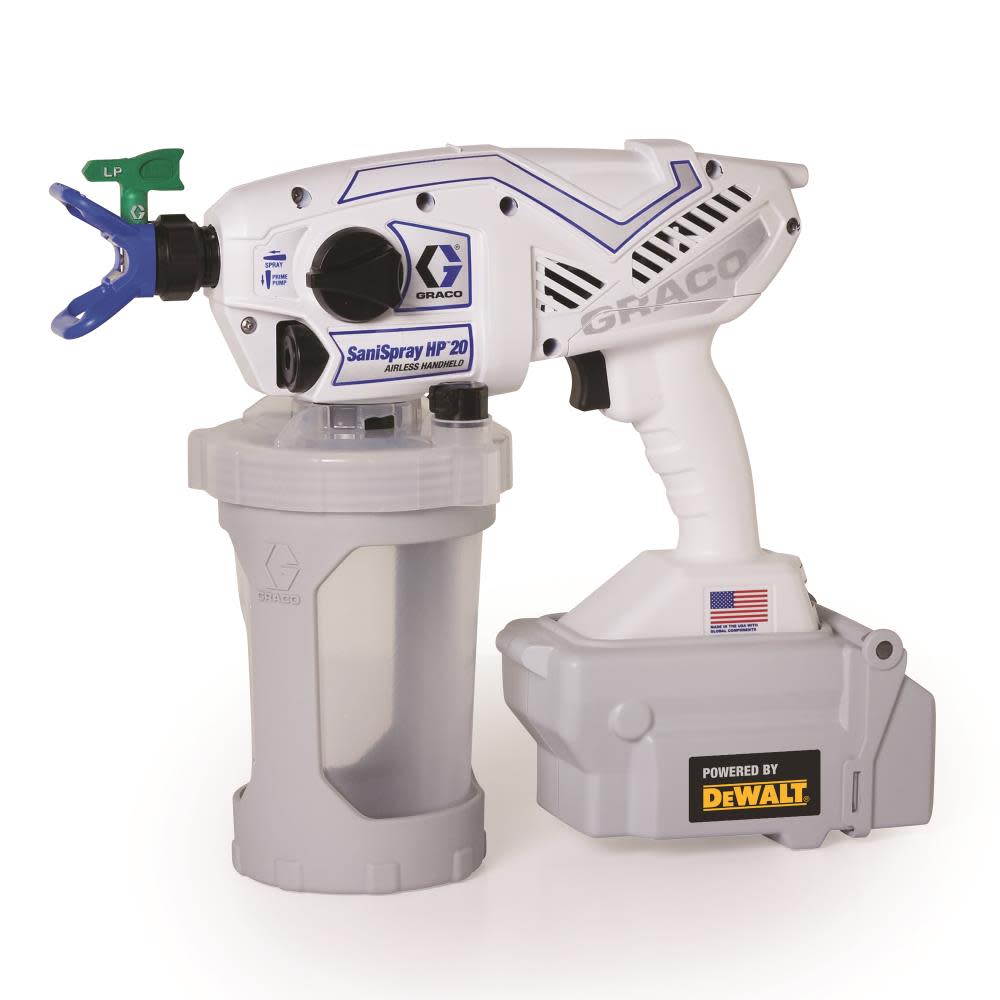 

Graco SaniSpray HP 20 Cordless Handheld Airless Disinfectant Sprayer