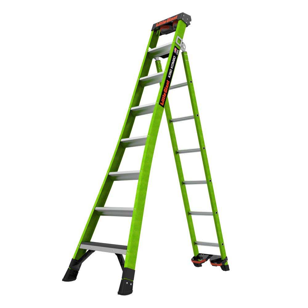 

Little Giant Safety KING KOMBO Ladder Industrial 8' ANSI Type IAA