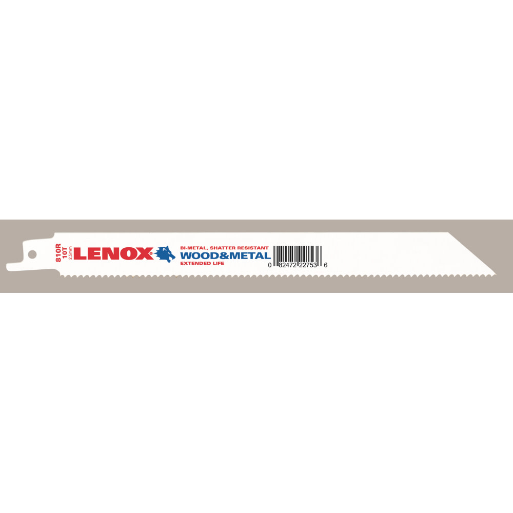 

Lenox Reciprocating Blade 8" x 3/4" 10 TPI