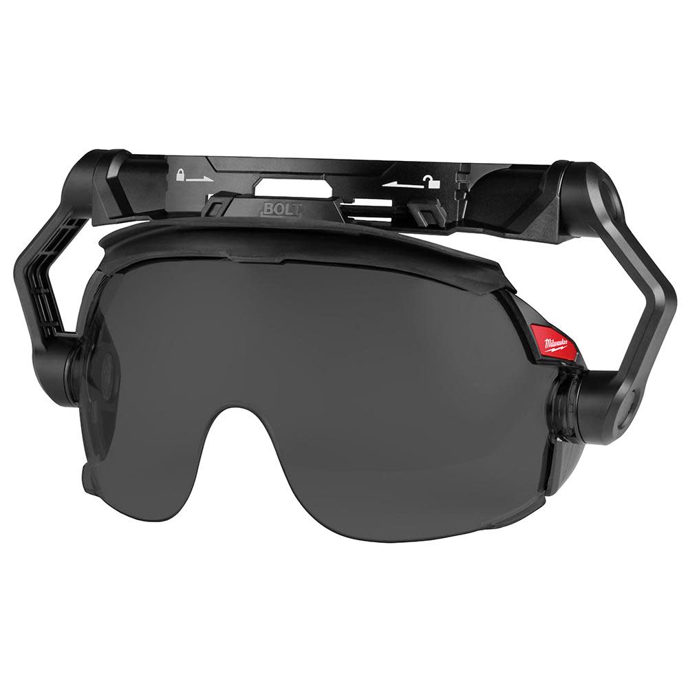 Milwaukee Gasketed Tinted Eye Visor Replacement Lenses for BOLT Safety Helmet & BOLT Hard Hat Mount 10 Pack