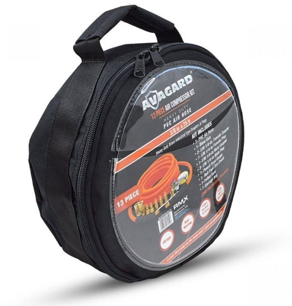 Kit De 10 Tuyaux D'air PVC Avagard 3/8 X 25 Pieds - Pour Compresseur, Couleur Orange