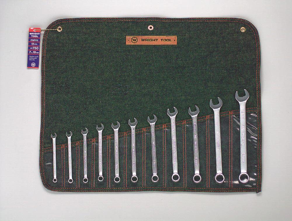 

Wright Tool 11 pc. Metric Combination Wrench Set 7 mm to 19 mm 12 pt