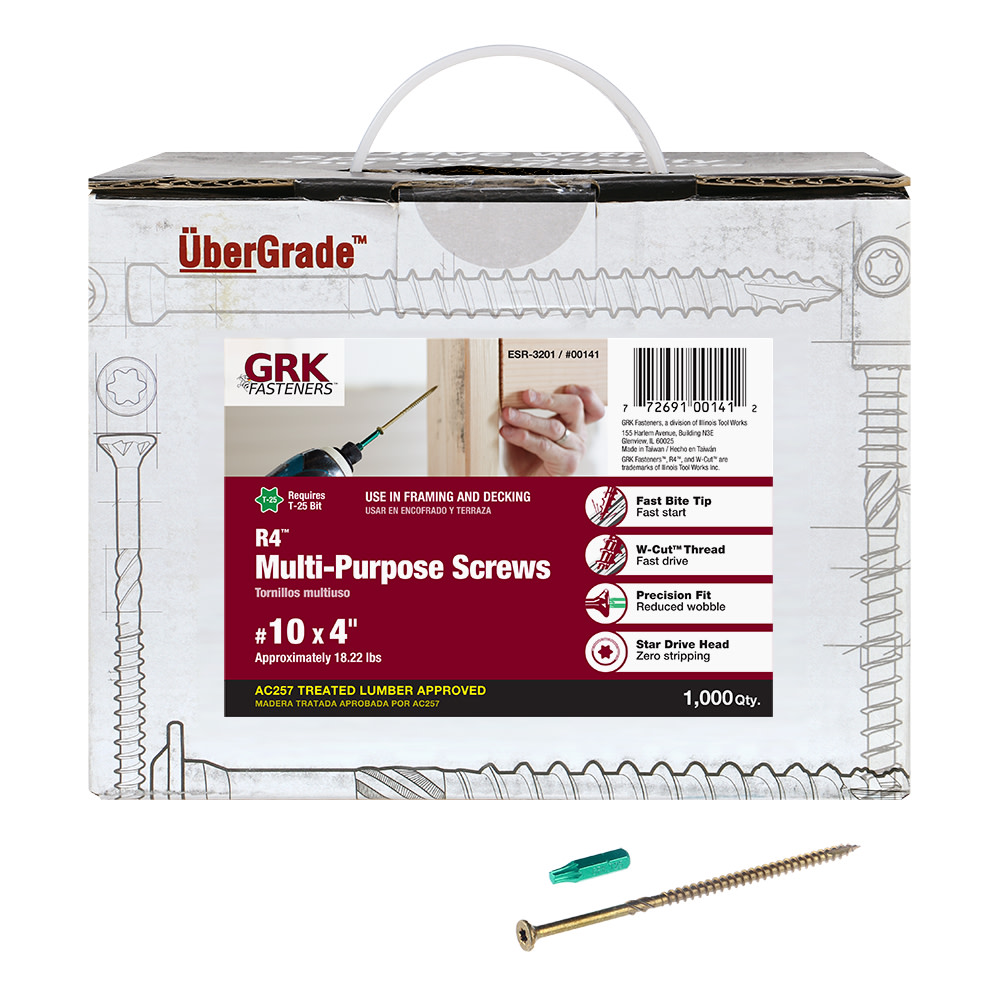 

GRK Fasteners R4 Screw Bulk 10 x 4"