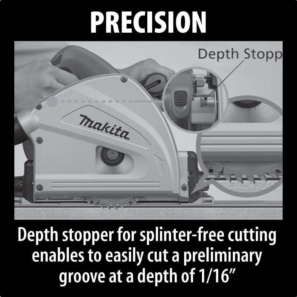 Makita 6 1 2 In. Plunge Circular Saw with Rail SP6000J1 Acme Tools