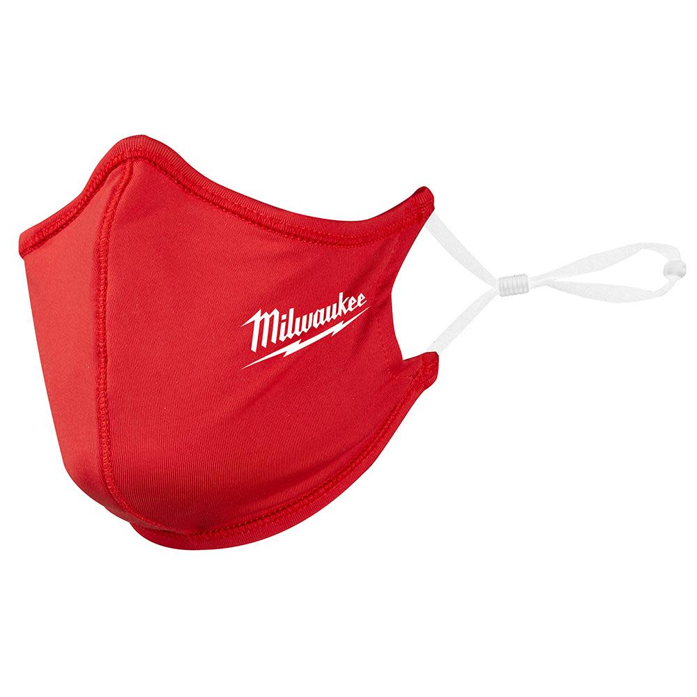 Milwaukee 1PK Red 2-Layer Face Mask