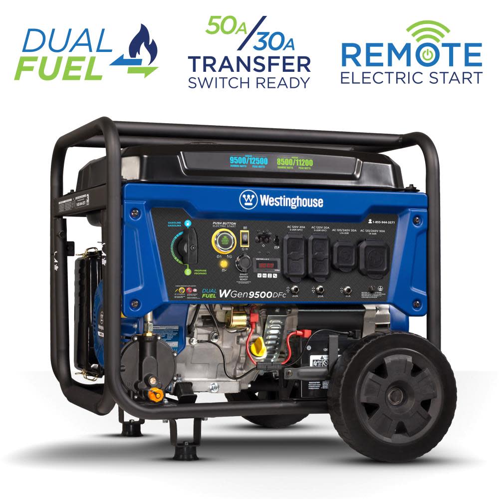 

Westinghouse Dual Fuel Portable Generator with CO Sensor