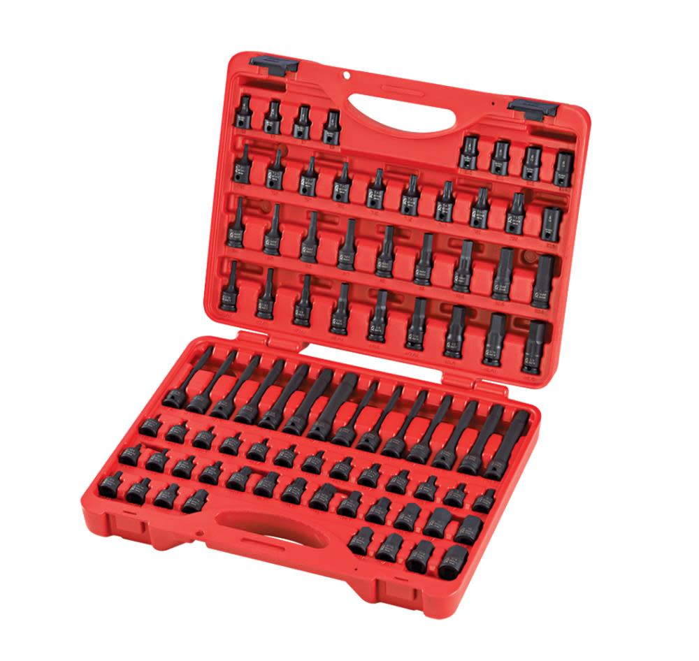 

Sunex 3/8 In. Drive Master Hex Bit Impact Socket Set 84 Pc