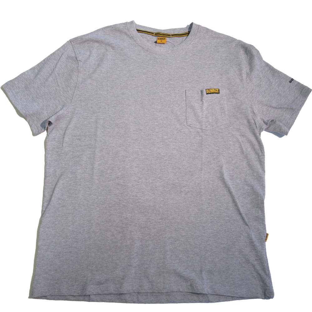 DEWALT Guaranteed Tough Pocket T-Shirt Heather Gray XL