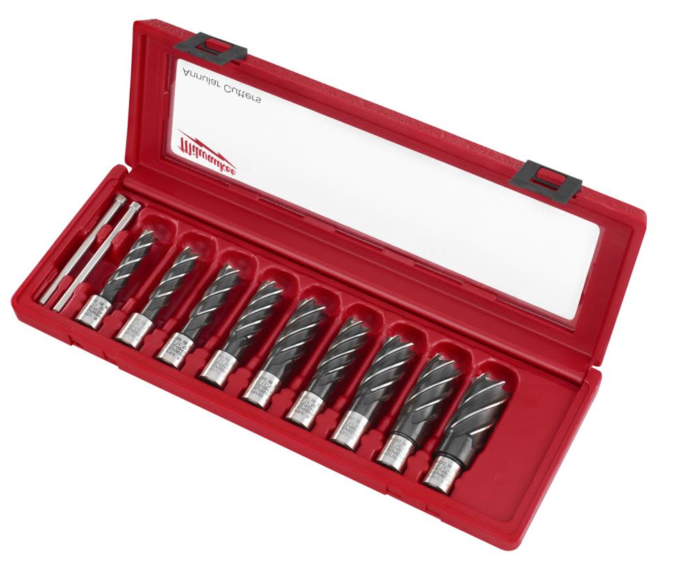 

Milwaukee 9-Piece HSS Annular Cutter Set
