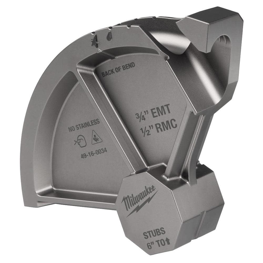 Milwaukee 3/4 Inch EMT / 1/2 Inch RMC Conduit Bending Shoe