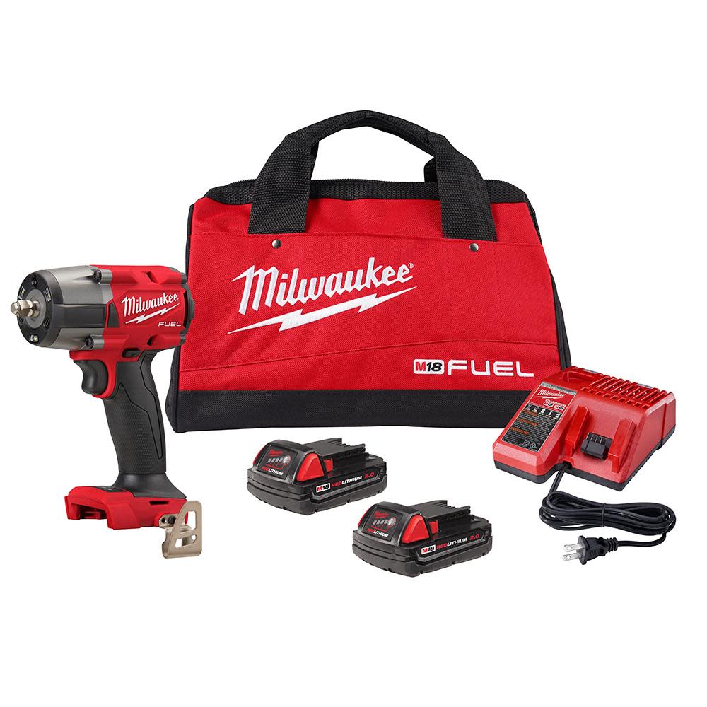 

Milwaukee M18 FUEL 3/8 Mid-Torque Impact Wrench with Friction Ring CP2.0 Kit