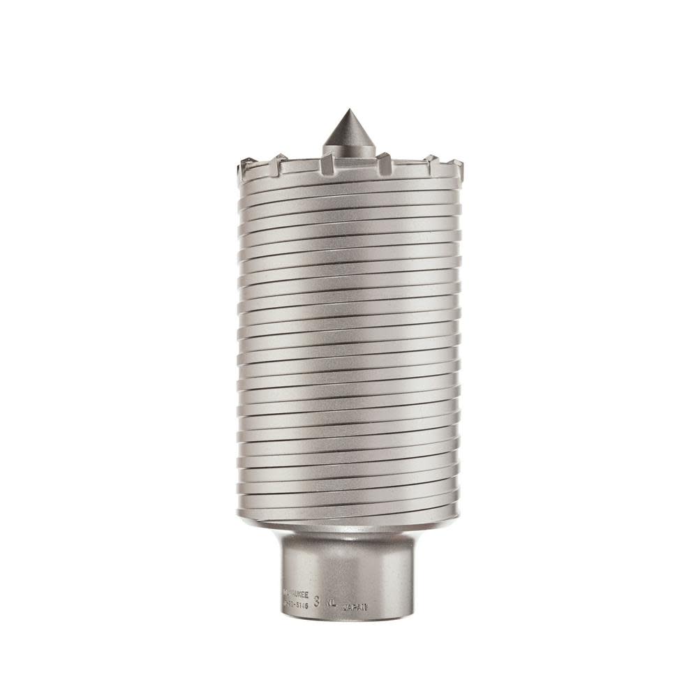 Milwaukee SDS-Max and Spline Thick Wall Carbide Tipped Core Bit 2-1/2 in.