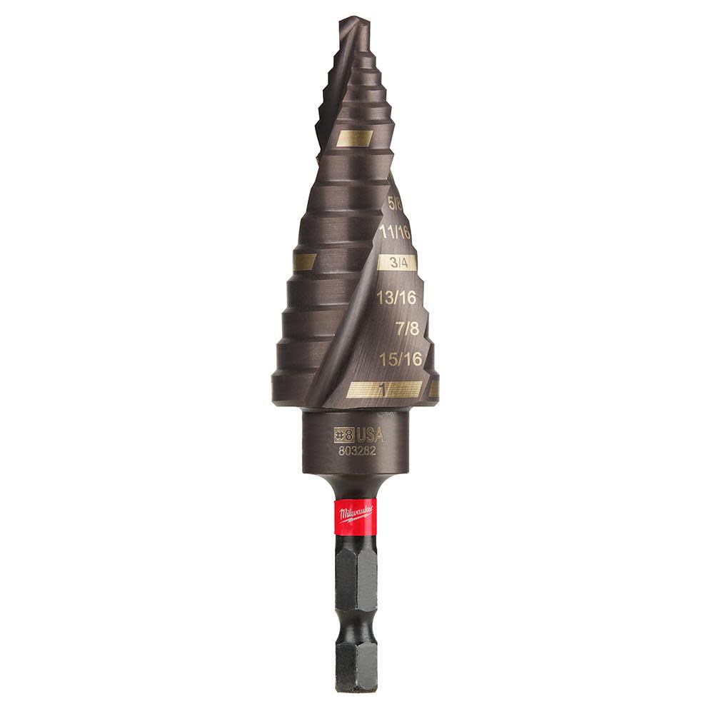 

Milwaukee SHOCKWAVE Impact Duty Step Bit #8 1/8 - 1 in.