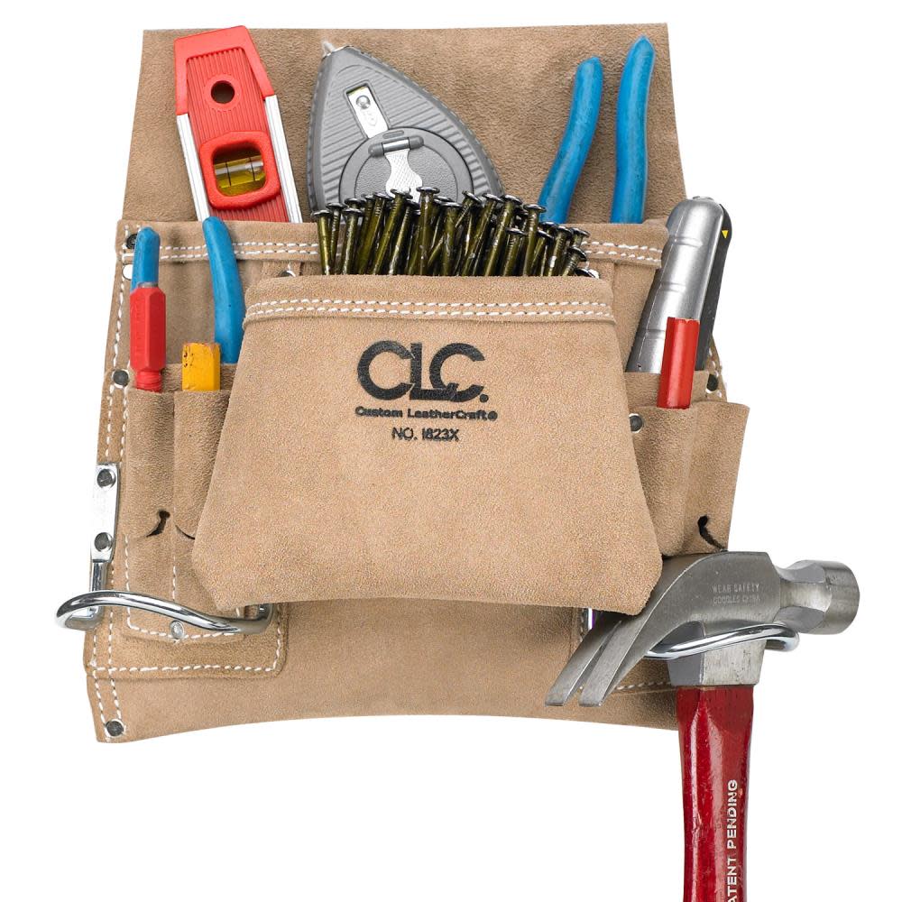 CLC 8 Pocket Carpenter's Nail & Tool Bag I823X - Acme Tools