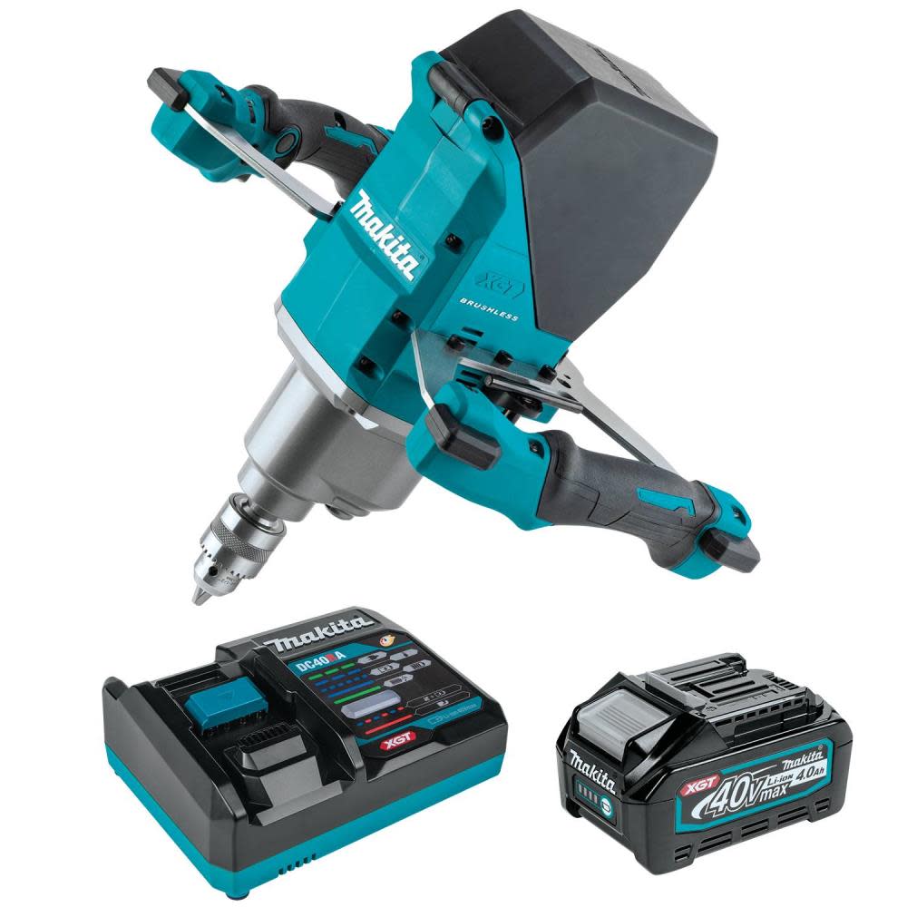 View Makita 40V max XGT Brushless Cordless 1/2 in Mixer 4Ah Kit