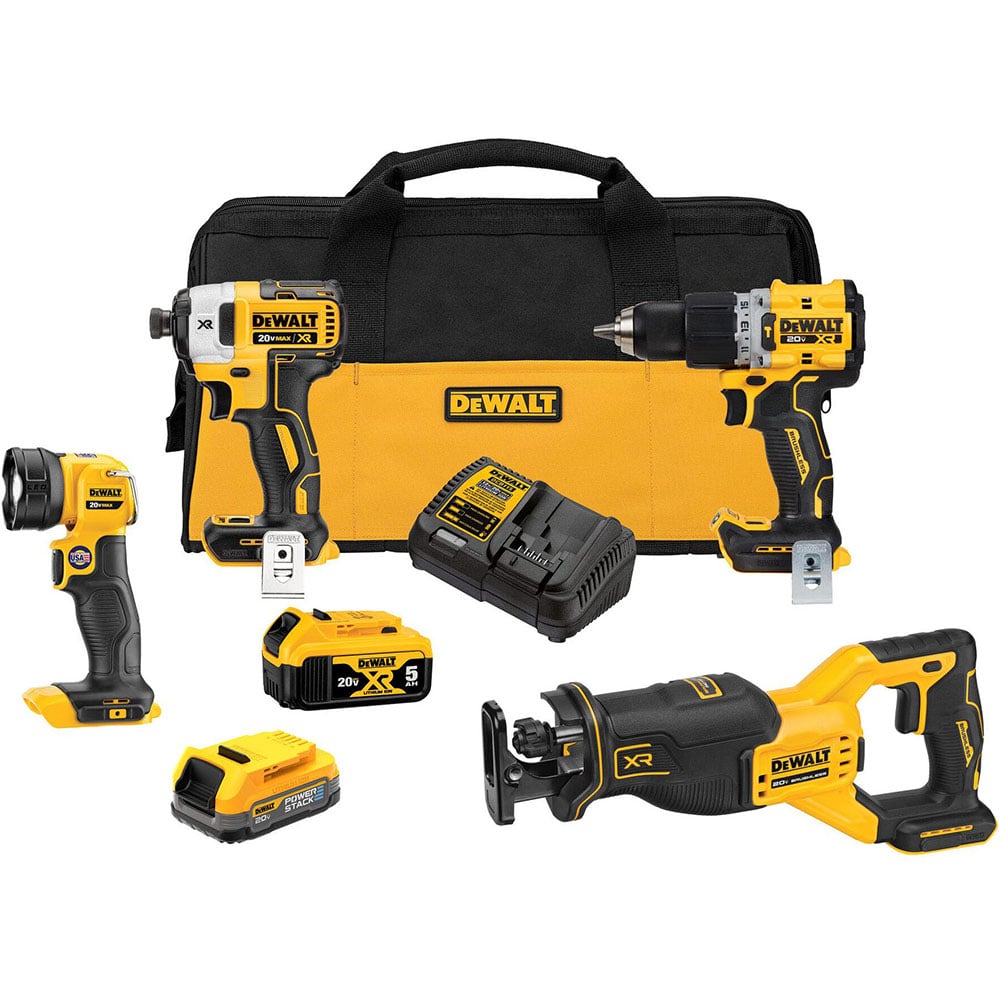 DEWALT 20V MAX XR 4 Tool Combo Kit DCK449E1P1 - Acme Tools