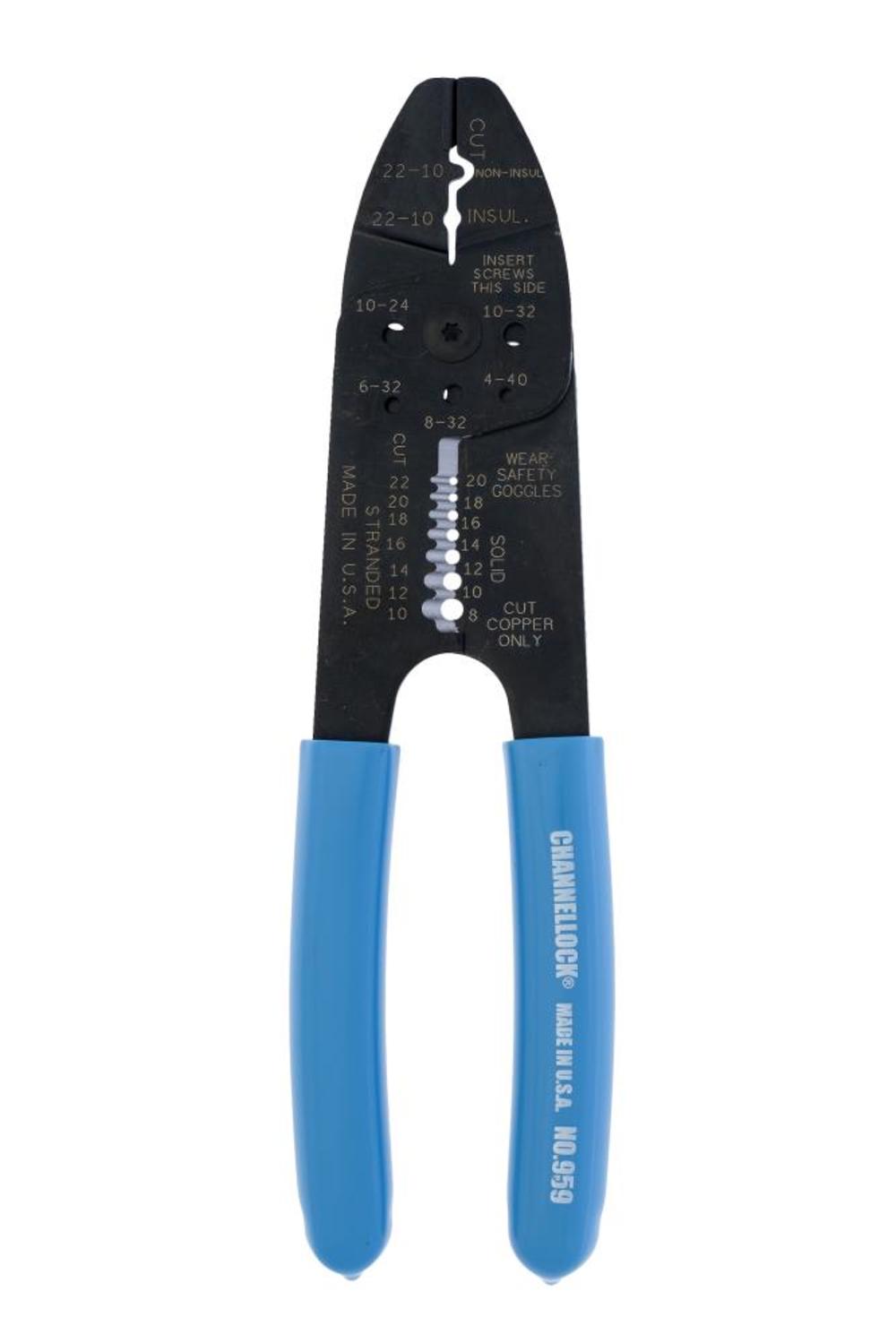 

Channellock 8-1/4In Wiring Tool Wire Stripper Crimping Tool