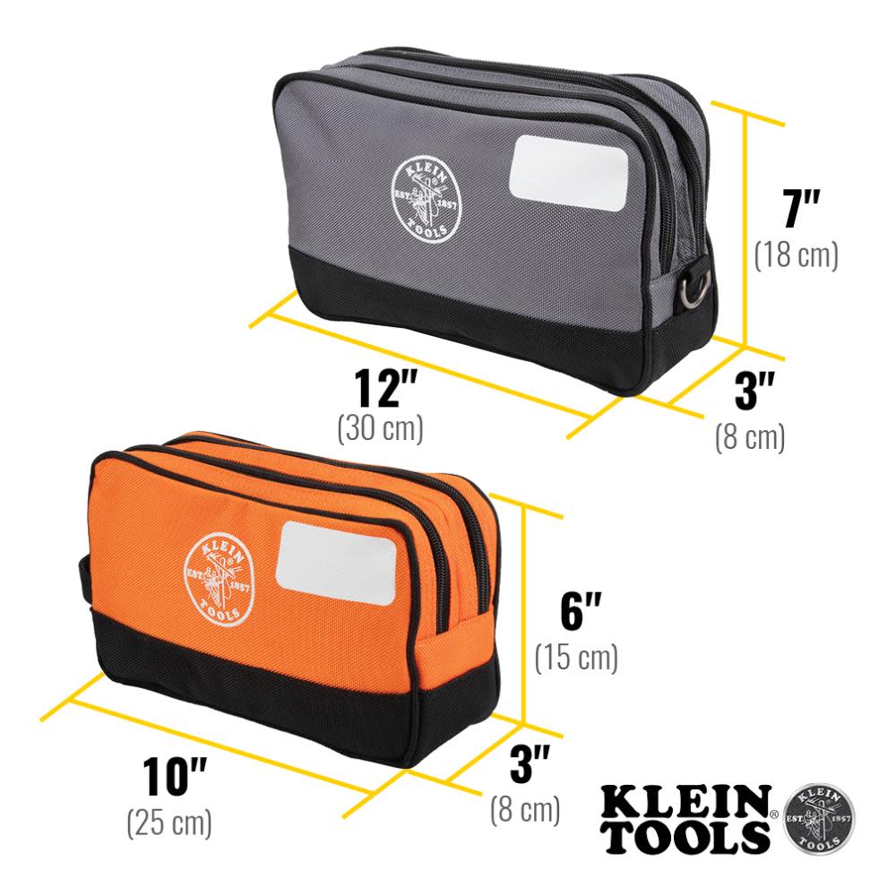 klein Klein Tools Double Zipper Tool Bag, 2-Pack 55579 - Acme Tools