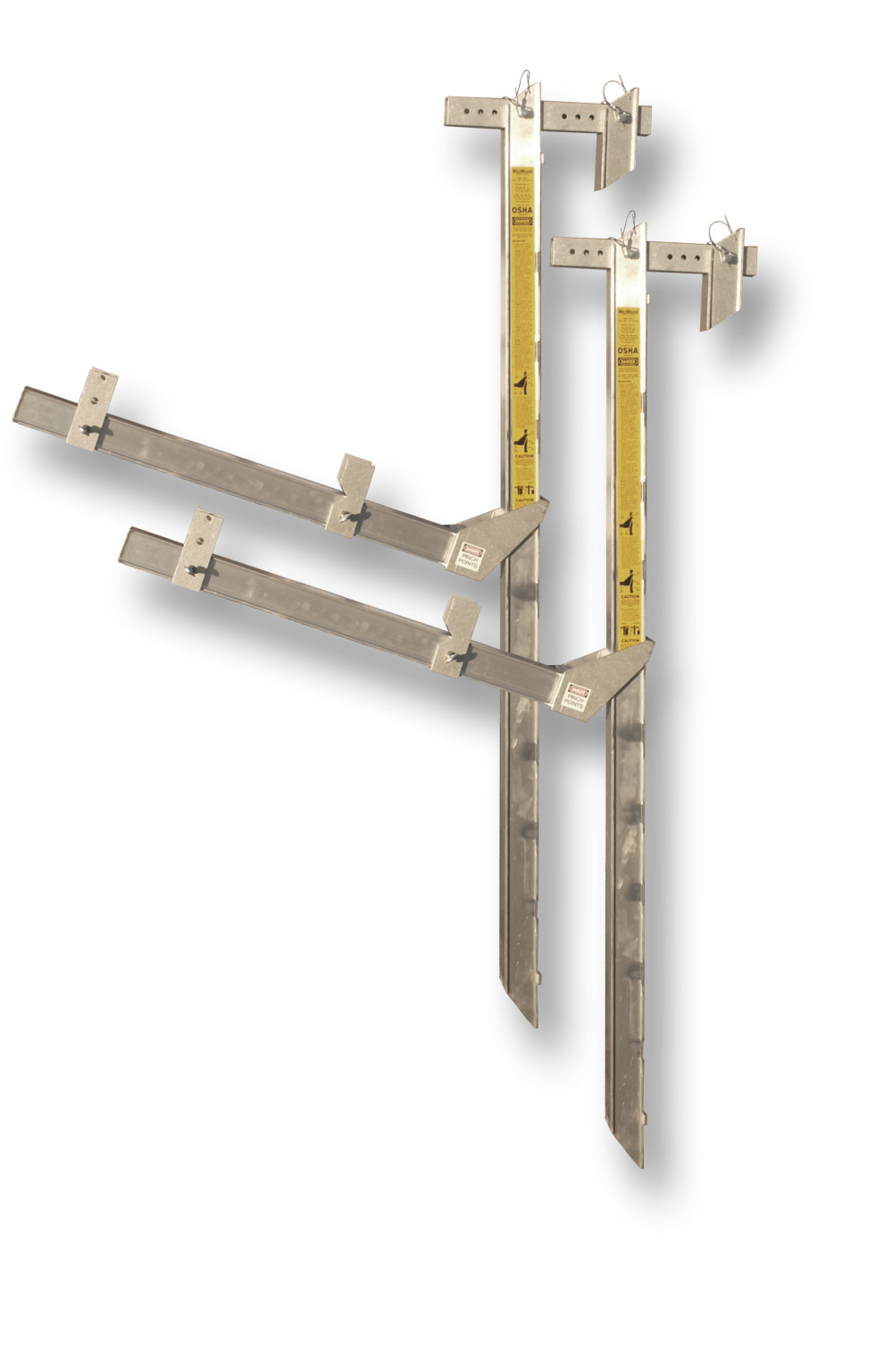 

Wall Walker Hanging Scaffold 8' with Guard-rail Posts