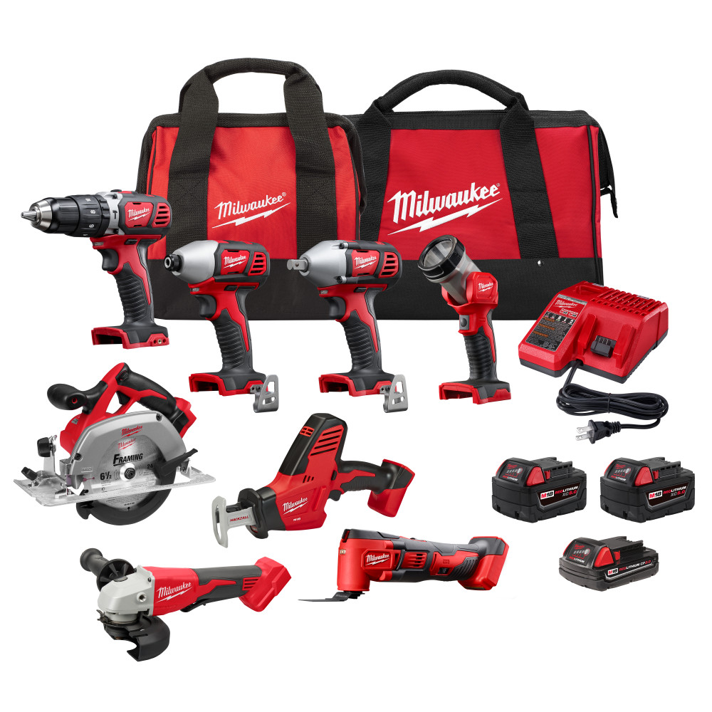 Milwaukee M18 8-Tool Combo Kit 2696-28 - Acme Tools
