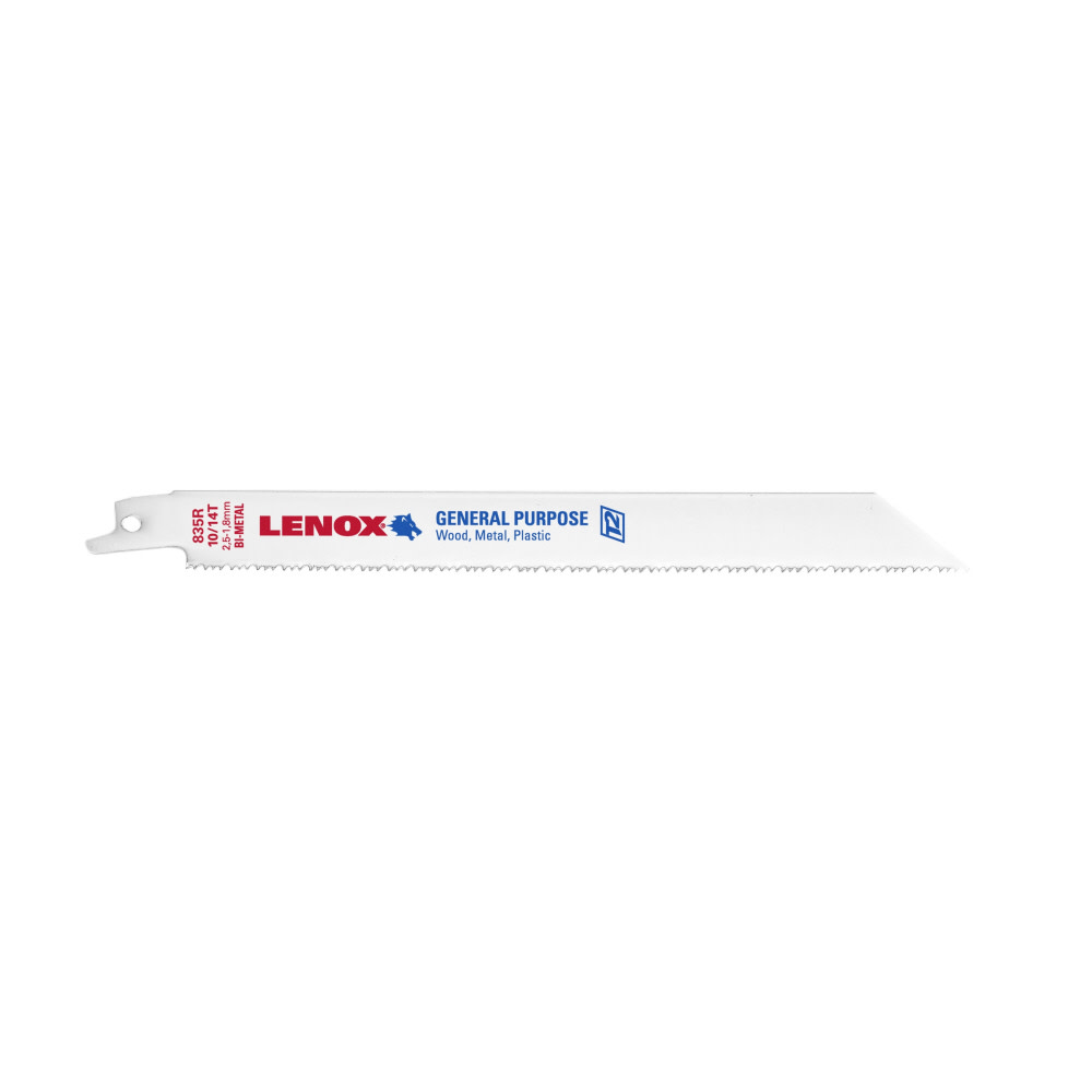 

Lenox 8 In. 10/14 TPI Reciprocating Blade 5 Pk