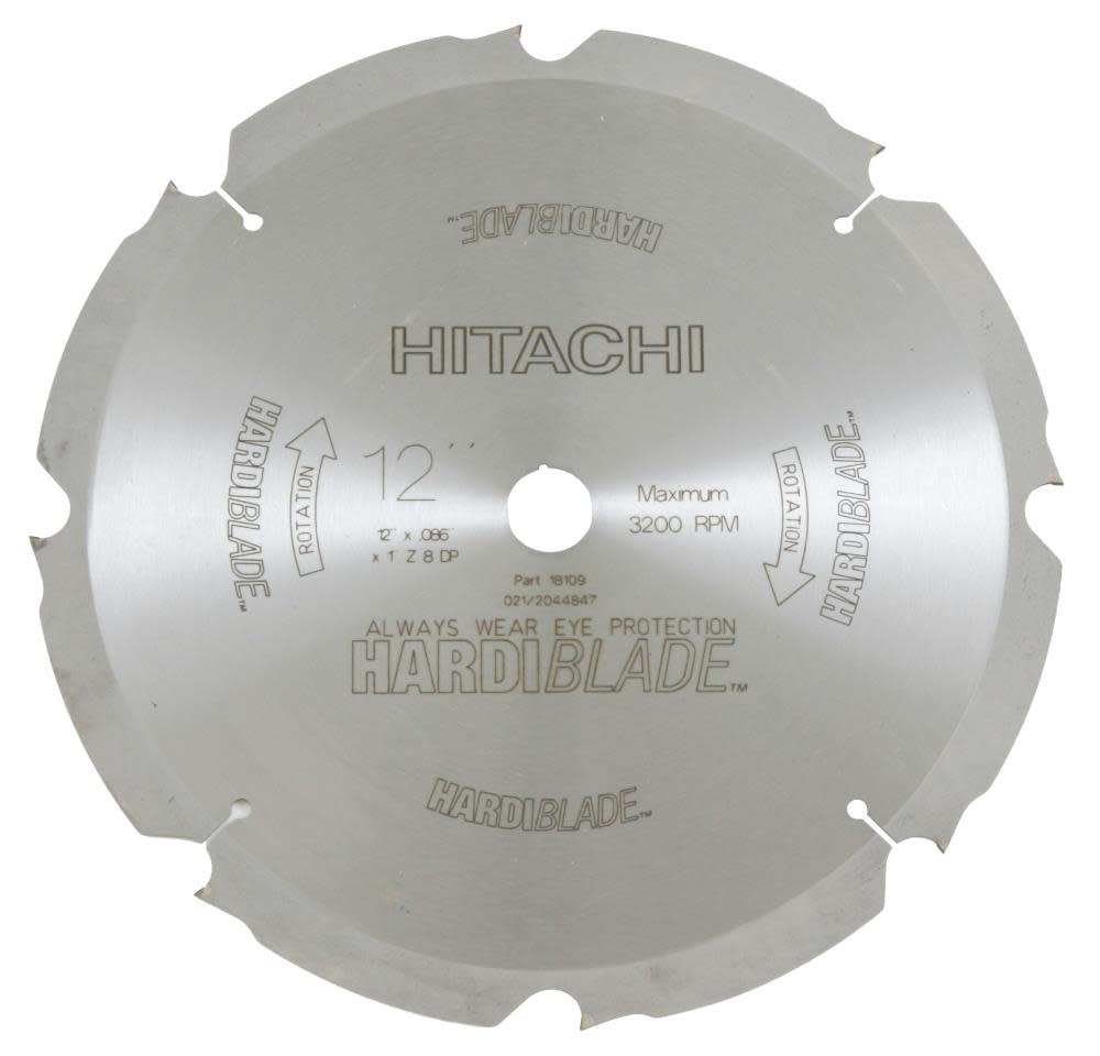 

Hitachi 12 In. x 8 Teeth Hardiblade (Miter & Table Saw Blade)