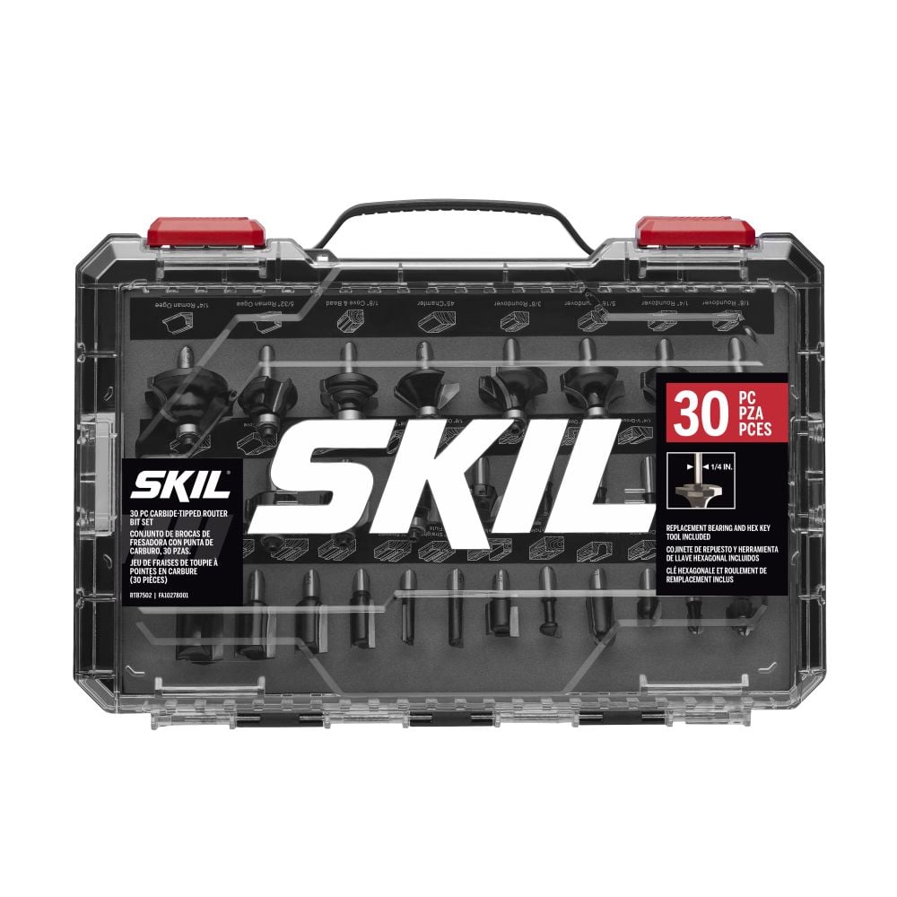 SKIL Carbide-Tipped Router Bit Set 30 Piece RTB7502 - Acme Tools