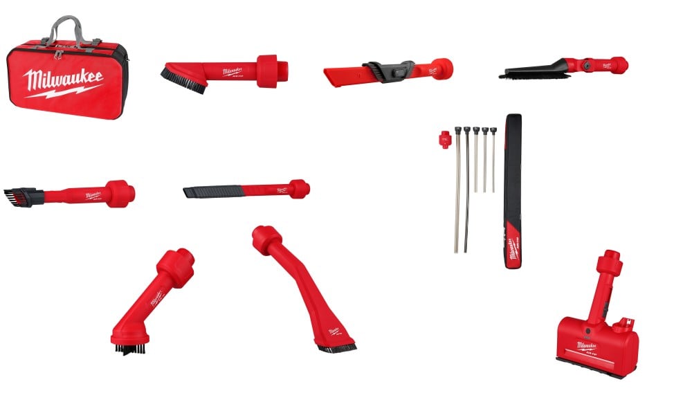 View Milwaukee M12 AIR-TIP Vacuum Tool Accessories Auto Detailing Bundle (Bare Tool)