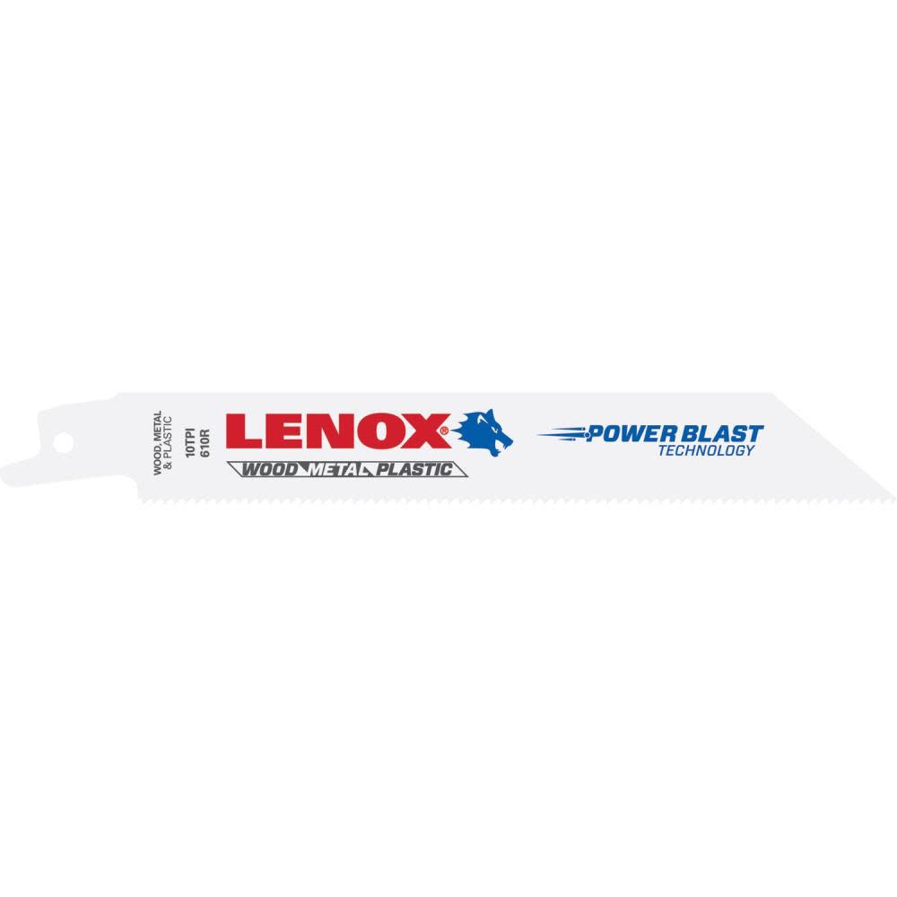 

Lenox Reciprocating Saw Blade B610R 6" X 3/4" X .035" X 10 TPI 25pk
