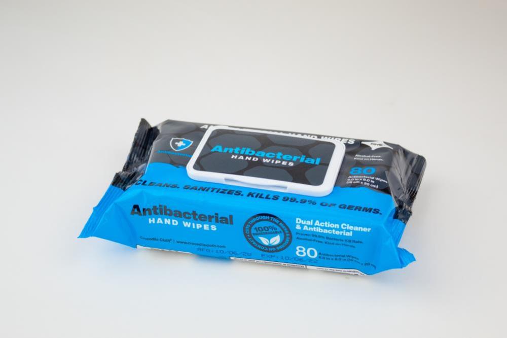 

Crocodile Cloth Alcohol Free Antibacterial Wipes 1 Pack/ 80 Wipes