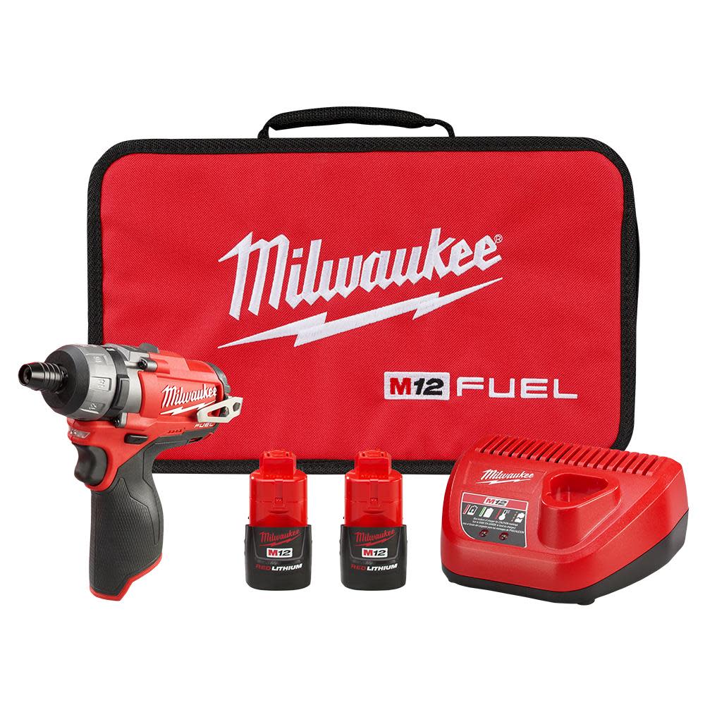 Milwaukee M12 FUEL 2SPD Screwdriver Kit
