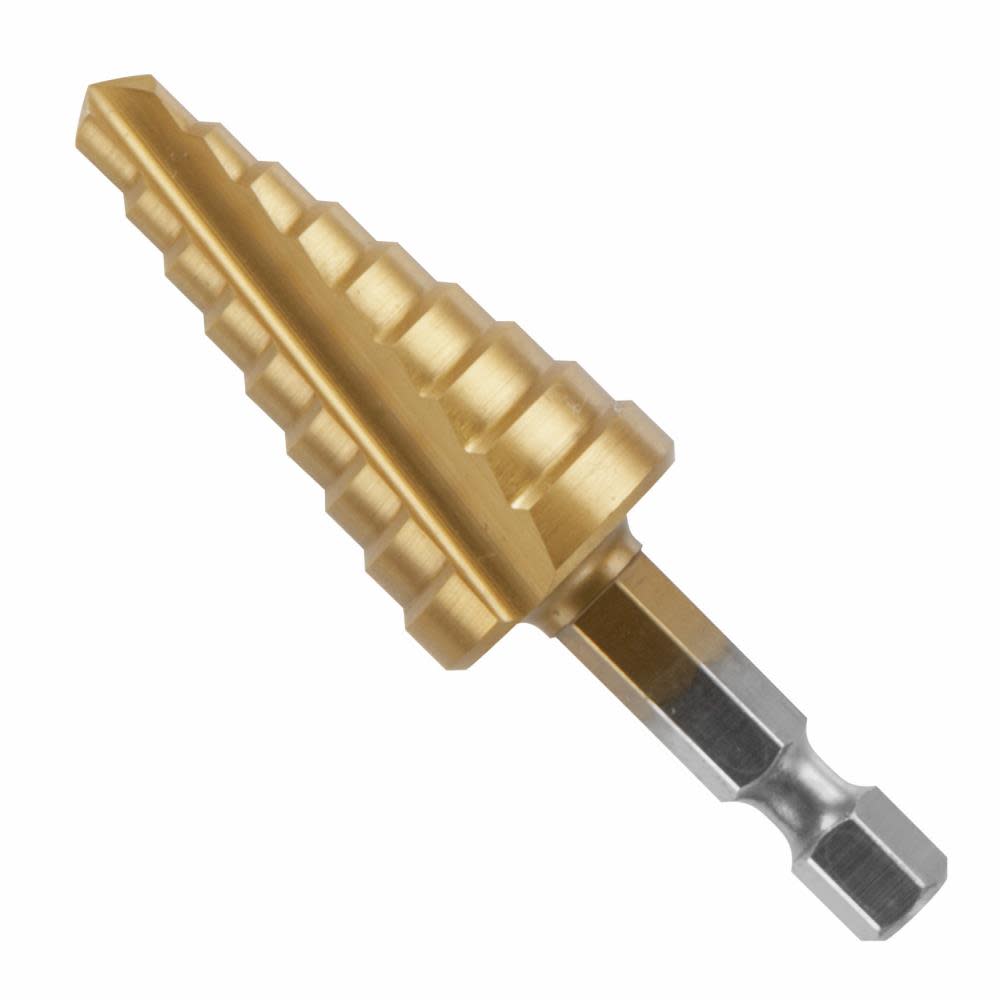 

Bosch 1/4 In. to 3/4 In. Titanium-Coated Impact Step Drill Bit