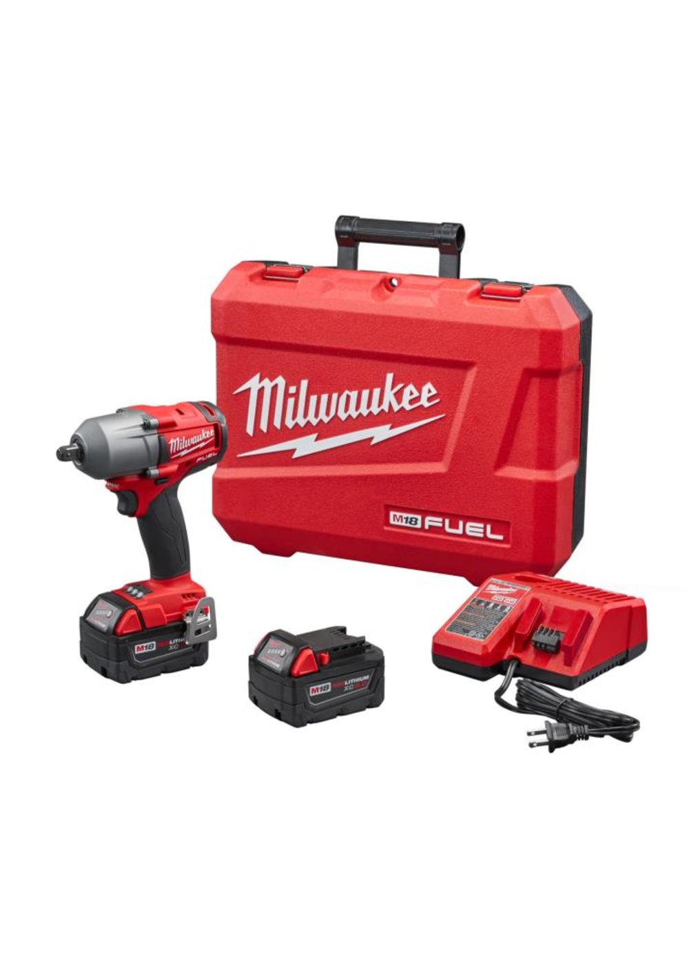 

Milwaukee M18 FUEL Mid-Torque Impact Wrench 1/2 in. Pin Detent - 5.0 Kit