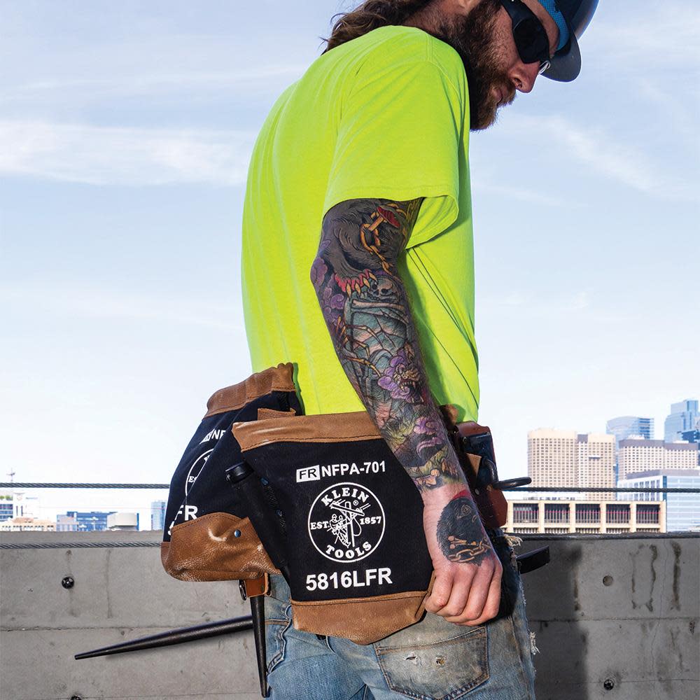 Klein Tools Flame-Resistant Canvas Bolt Bag 5816LFR - Acme Tools Klein Tools Flame-Resistant Canvas Bolt Bag 5816LFR - Acme Tools