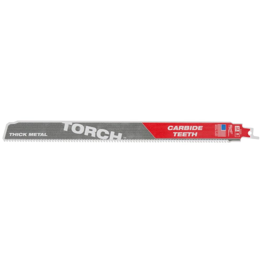 Milwaukee 12inch 7TPI The TORCH with Carbide Teeth 5PK