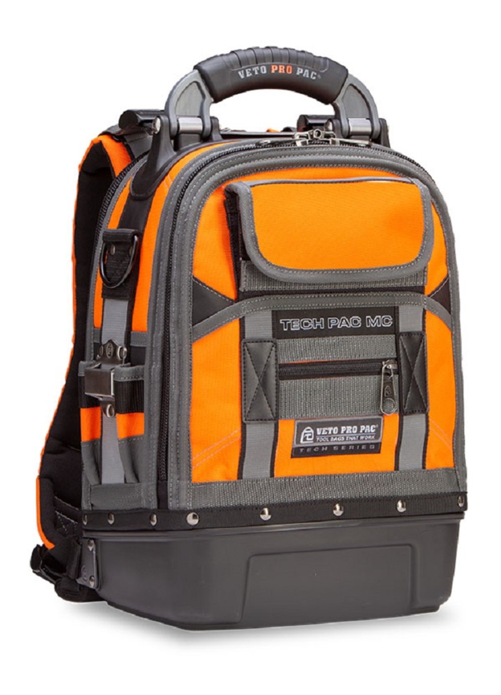 Veto Pro Pac Tool Backpack Small Hi Viz Orange TECH PAC MC HI-VIZ
