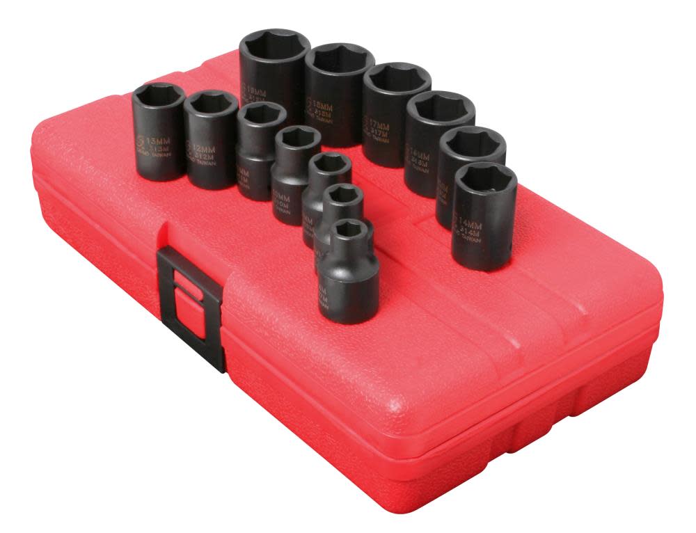 

Sunex 3/8 In. Drive Metric Impact Socket Set 13 pc.